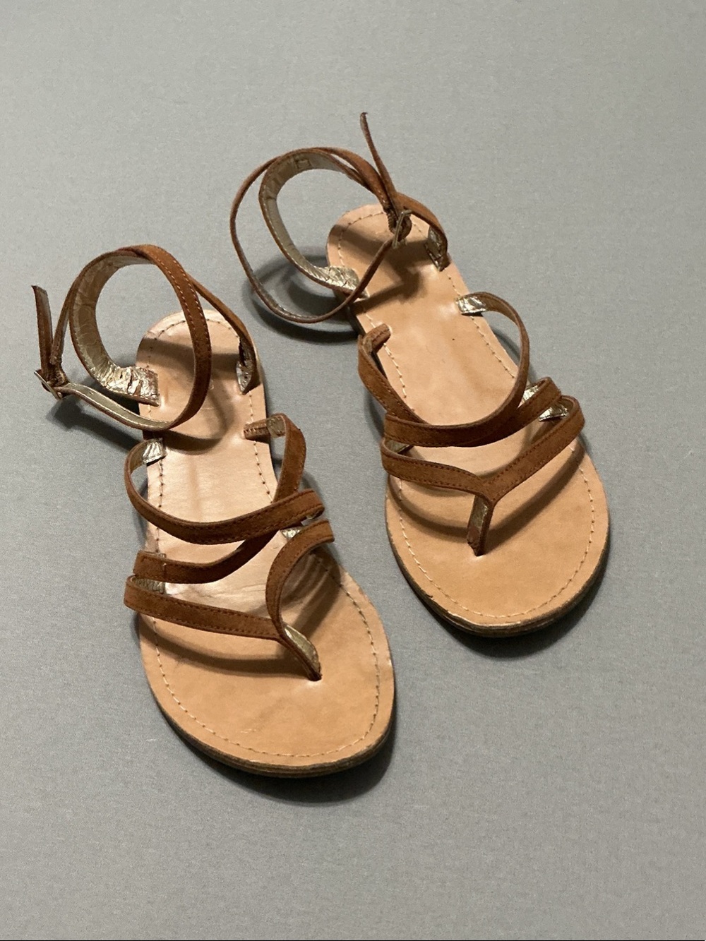 Mossimo Supply Co. Tan Brown Gladiator Strap Sandals